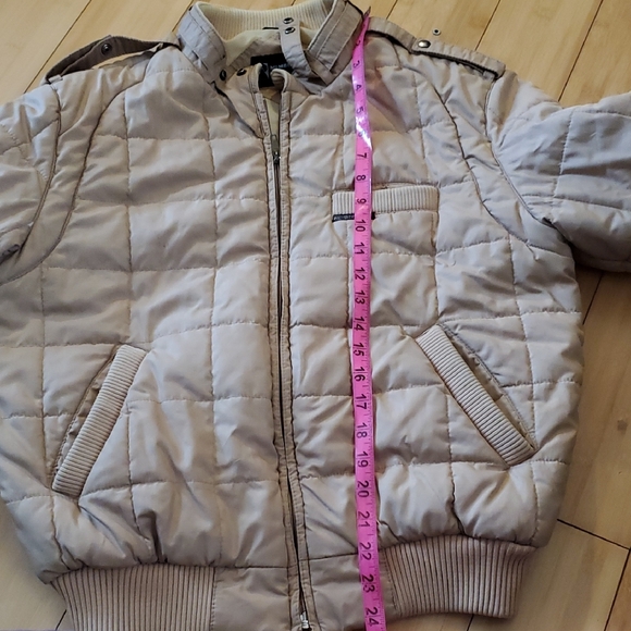 Men's Beige Quilted Jacket - Picture 11 of 11